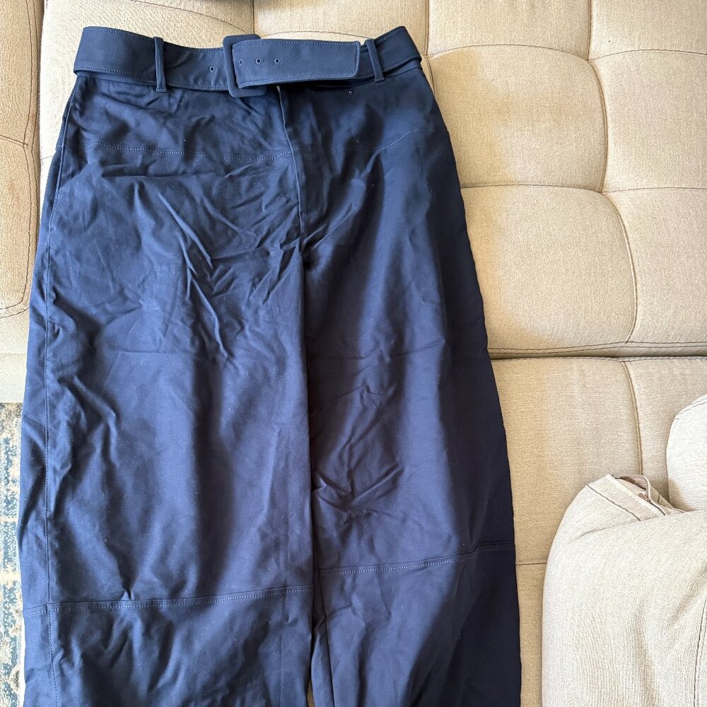 Everlane Barrel Utility High-waisted Baggy Pants in Navy